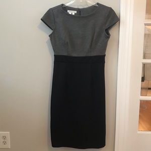 Black and Grey Cap Sleeve Dress- Perfect for Work!